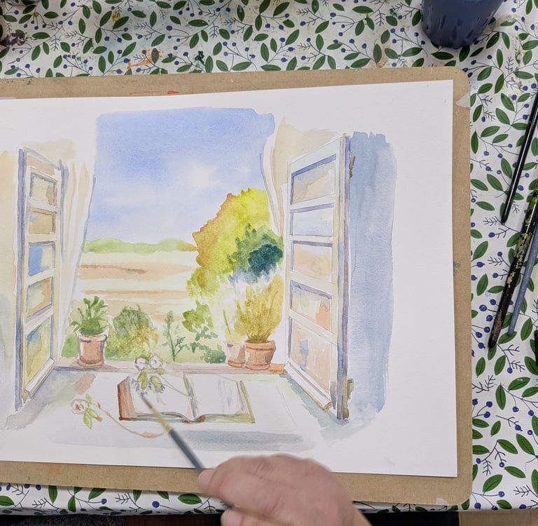 watercolour painting class learn painting milton keyens