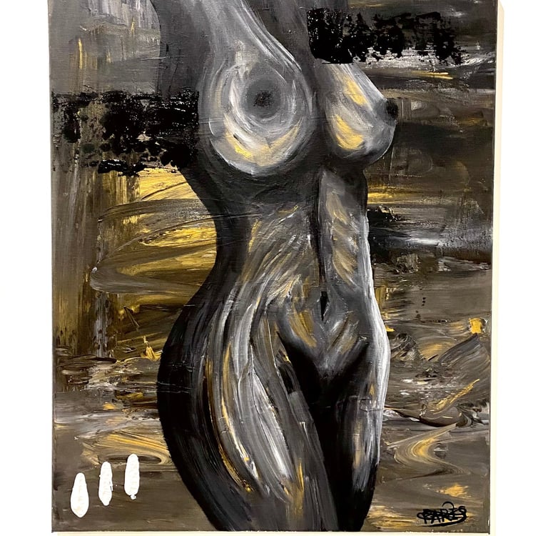 une peinture du torse d’une femme