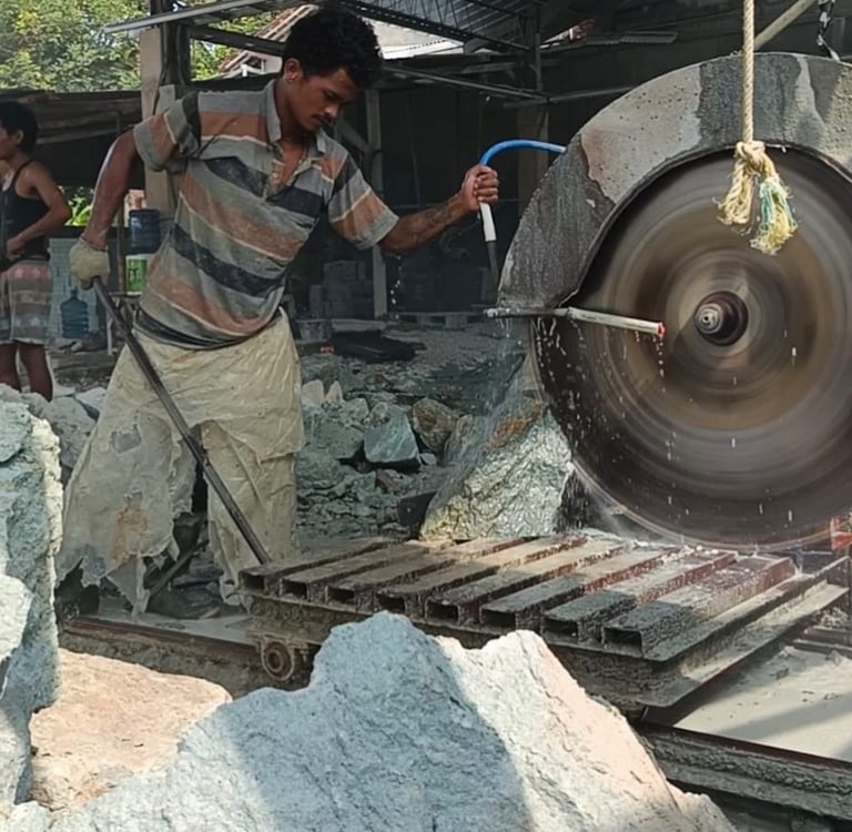 Bali stone factory