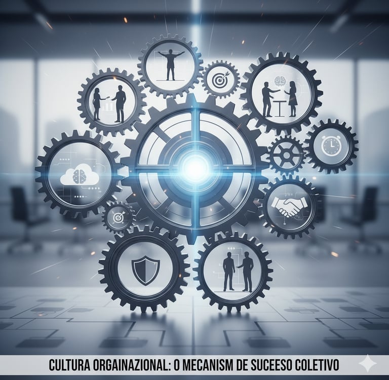 Engrenagens representando a cultura organizacional da empresa