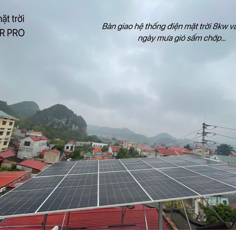 Lắp đặt điện mặt trời trọn gói 7.2kWp Hybrid GoodWe