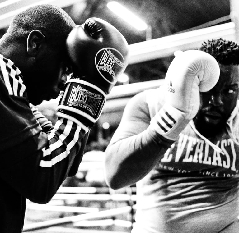 boxeurs en combat