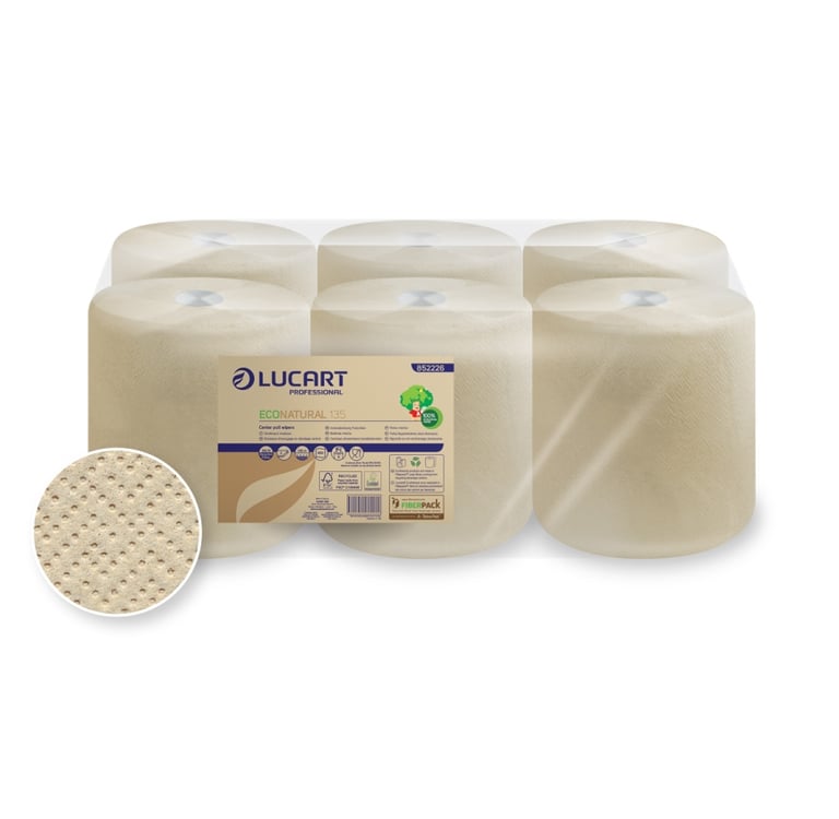 a group of six rolls of toilet paper towels