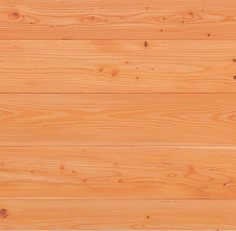 Natural light Karamatsu wood featuring horizontal planks with organic grain patterns and knots.