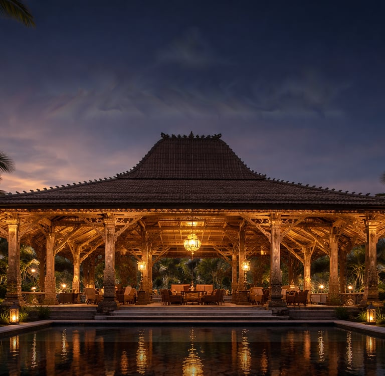 Heritage Joglo teak project combining traditional Indonesian architecture with global luxury standards
