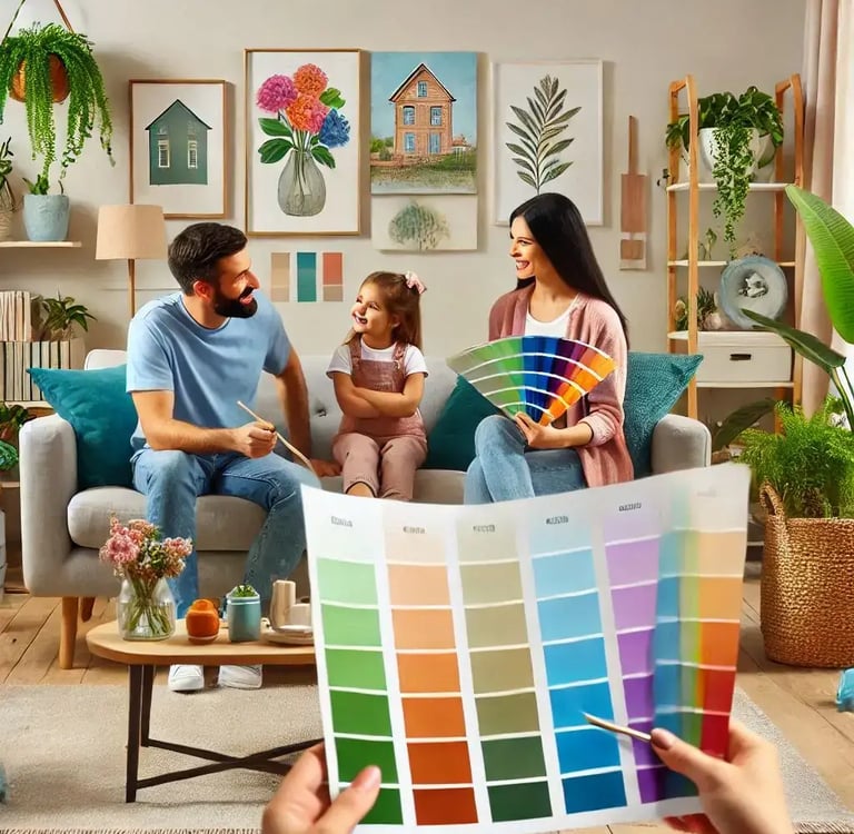 Visita gratuita asesoramiento del color con serviacabados pintura de casas