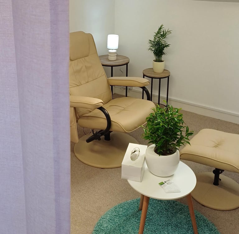 Dedicated professional hypnotherapy studio providing private, confidential therapy sessions in a cal
