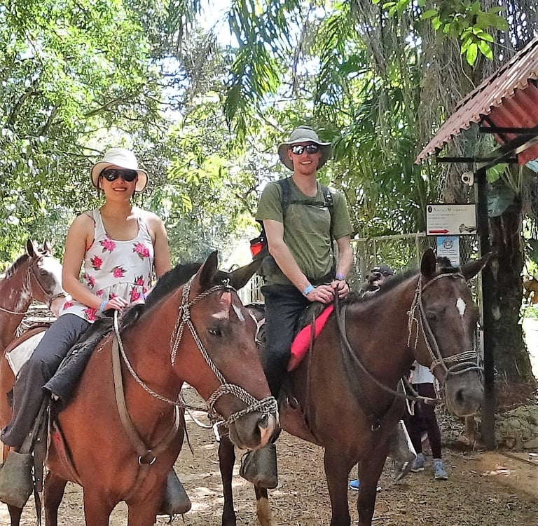 Saddled up for Nauyaca Falls