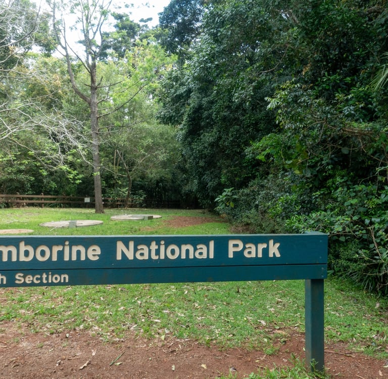 Tamborine National Park Sign