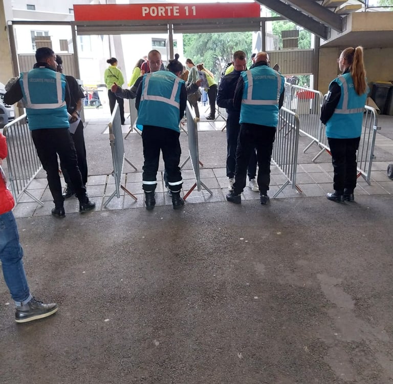 service de sécurité de stade entrée agent seyf sécurité