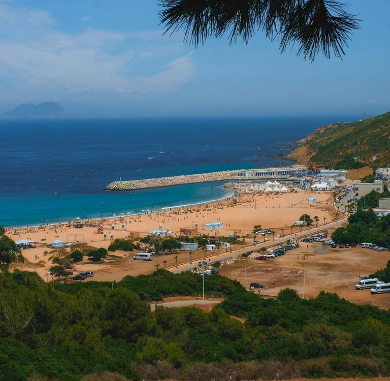 Dalia Beach in Tangier, Morocco (photo from pexcels)