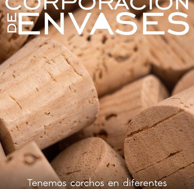 Corcho para envase de vidrio