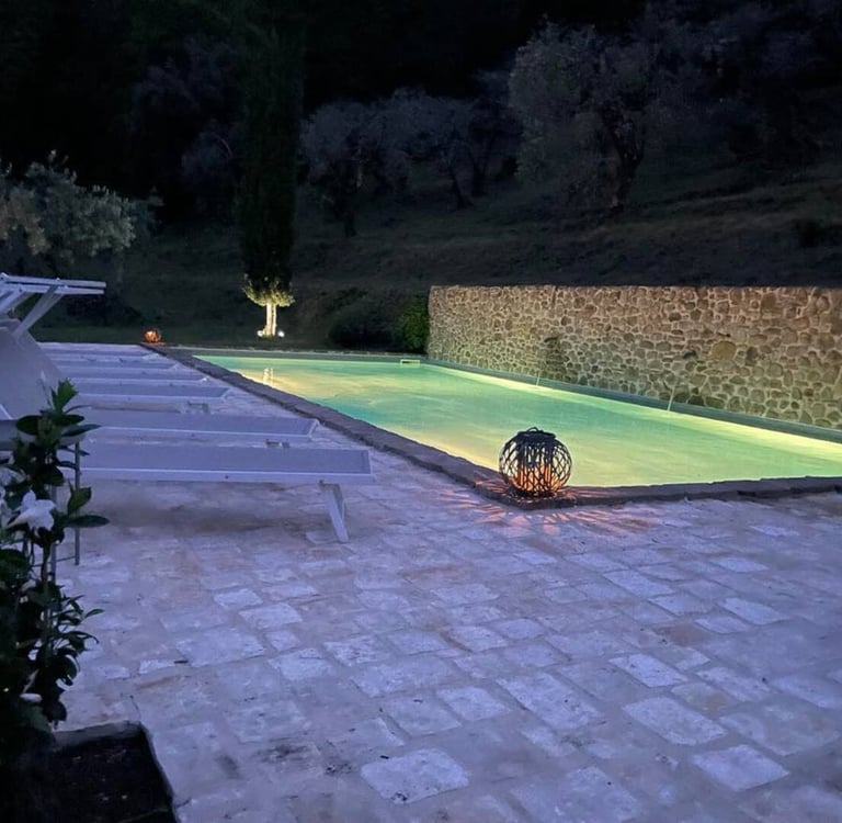 Swimming pool to relax in on italy gay retreat
