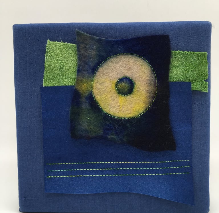 Untiltled Felt Collage by Lu Peters.