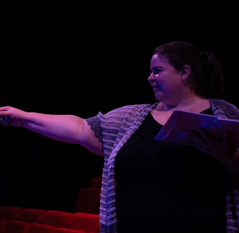 Jeske als regisseur in actie.