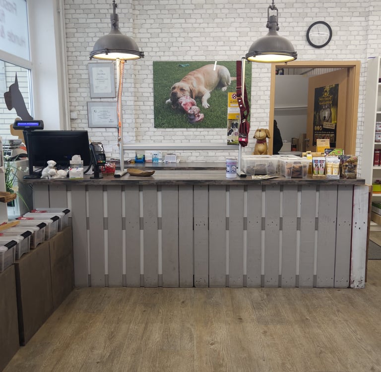 BARF Shop Ilsede Kassenbereich