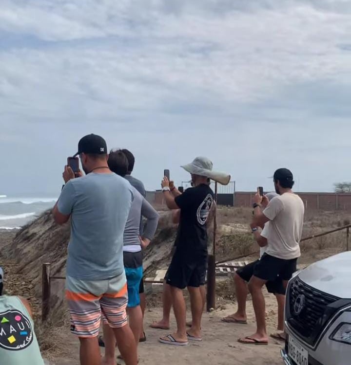Group of people taking pictures