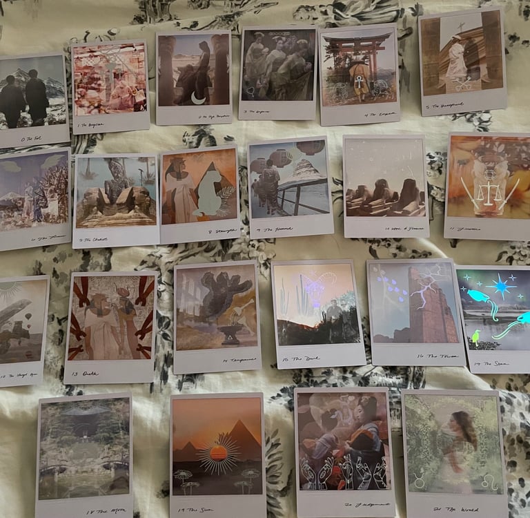 Major Arcana of Wild Lands Tarot by Leah Shoman, Sacred Scribe Publishing, 2024 Picture taken by Me