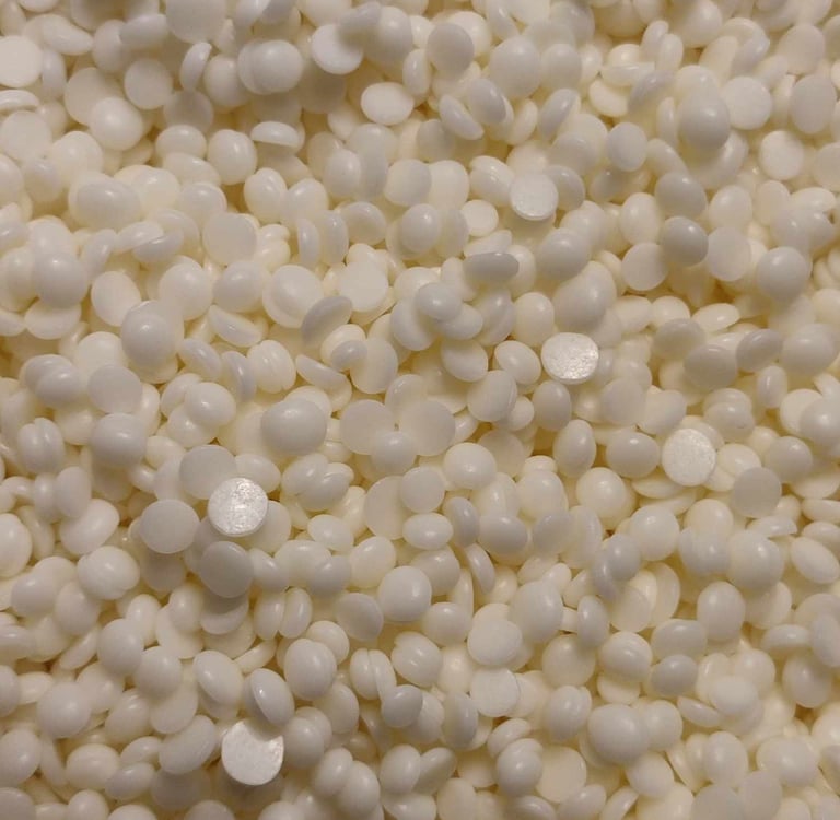 Image de flocon de cire de soja