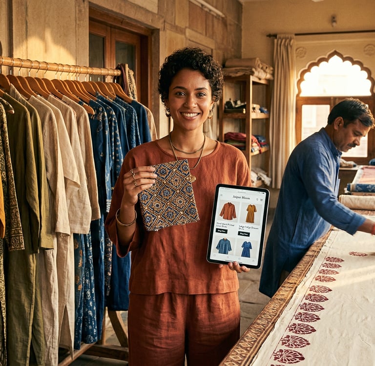 How to start a private label clothing brand with low MOQ — founder with manufacturer in Jaipur India clothing production