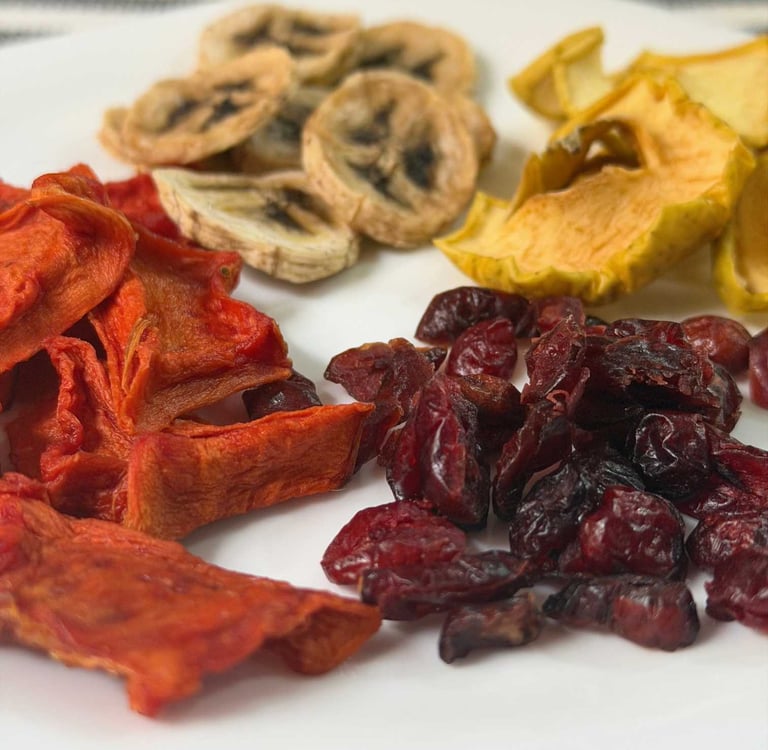 fruta deshidratada artesanalmente