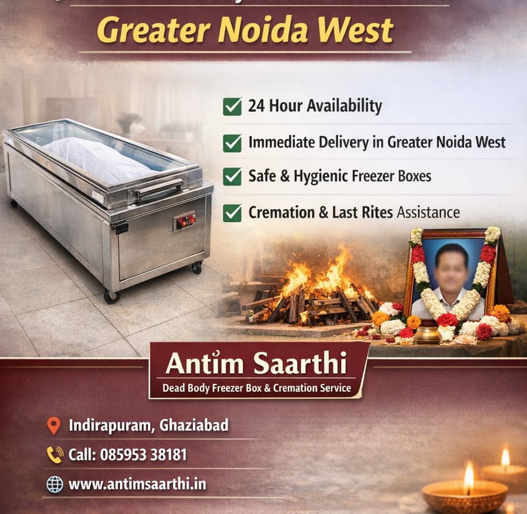 Dead Body Freezer Box on Rent in Greater Noida West