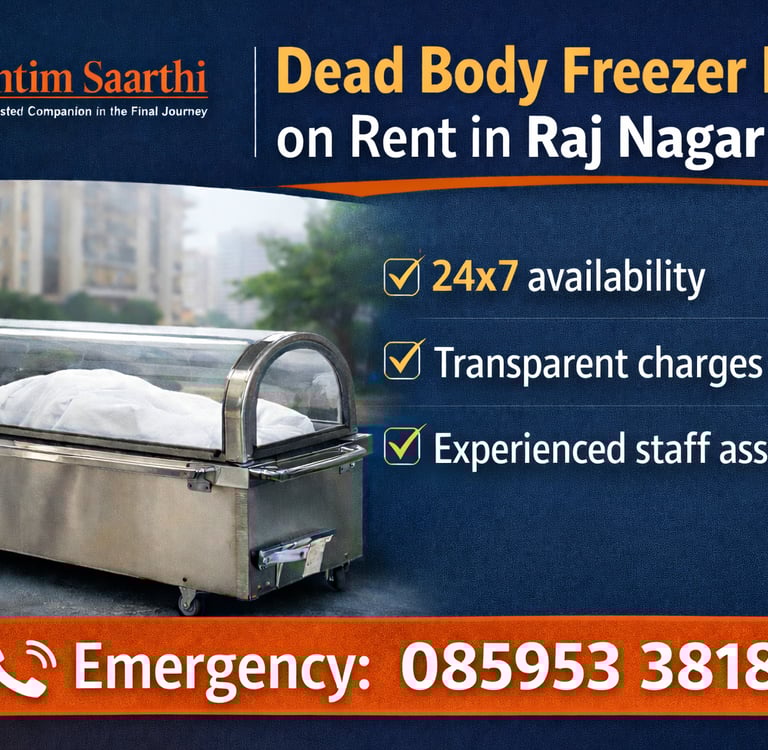 Dead Body Freezer Box on Rent in Raj Nagar