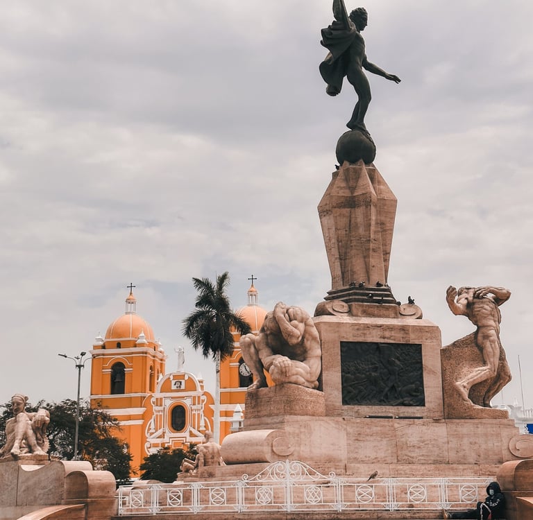 Center of Trujillo in Peru