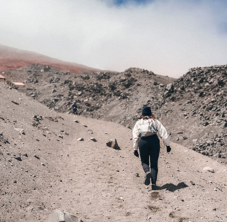 Cotopaxi volcano hike with Secret Garden Hostel, Ecuador, South America