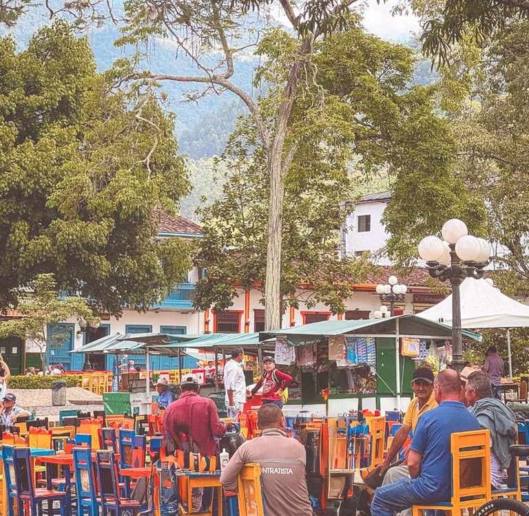 El Libertador Principal Parque in Jardín, Colombia
