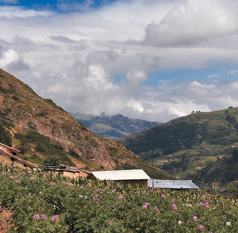 Wilcacocha landscape view in Huaraz, Peru