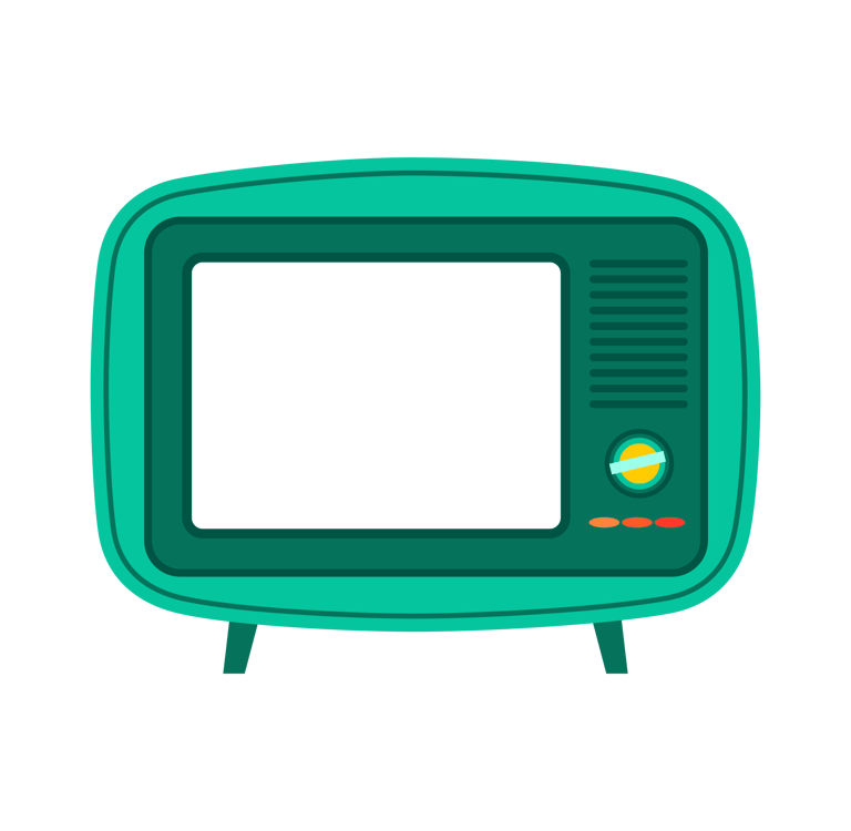 image of a mid century modern tv