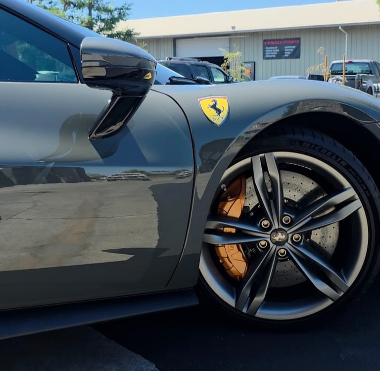 Ferrari 296 GTB Full Gloss PPF, Ceramic Coating & Window Tint installed by Bluemax Tint in Livermore
