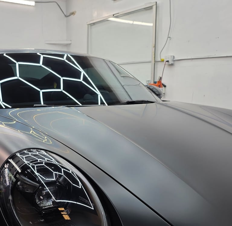Full Satin PPF on Porsche in Livermore, CA.