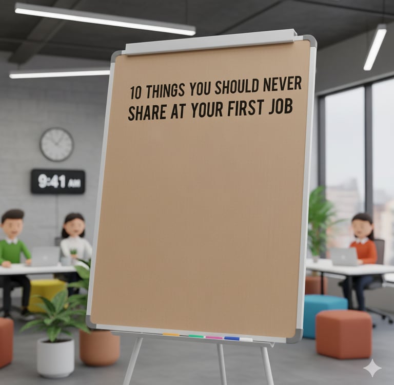 10 Things You Should Never Share at Your First Job