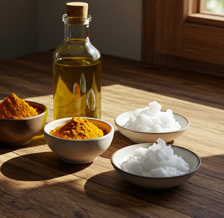 Jabón 100% Natural de Curcuma y Aceite de Olivo Antioxidante y Revitalizante