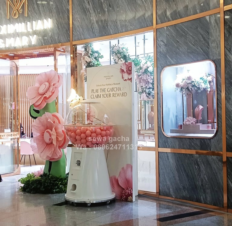sewa rental mesin gachapon jumbo event surabaya