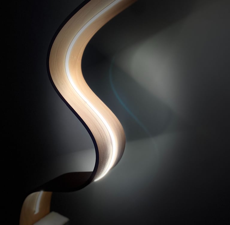 wood bend stand lamp egle alejevaite www.egledesign.net