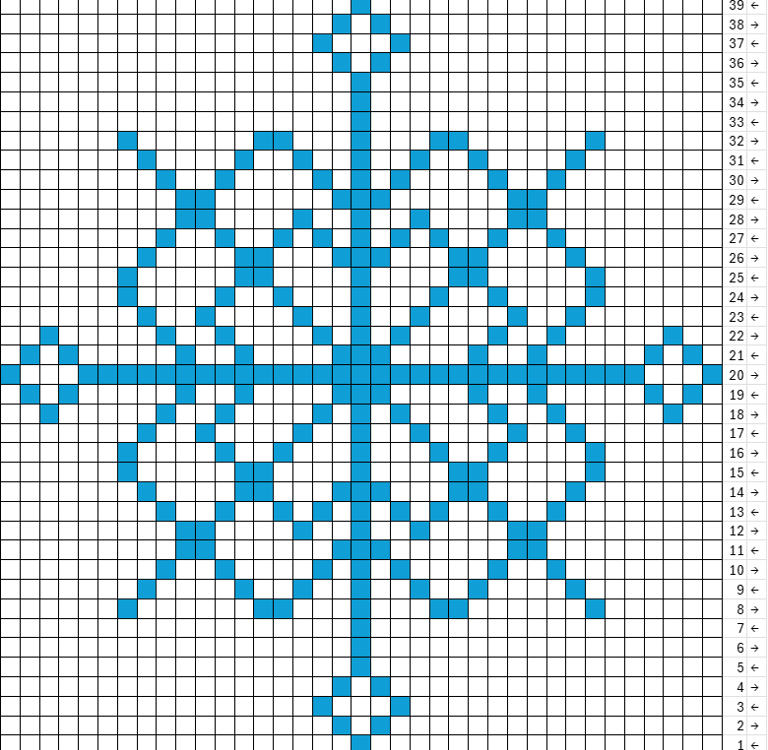 a cross stitch or crochet tapestry pattern