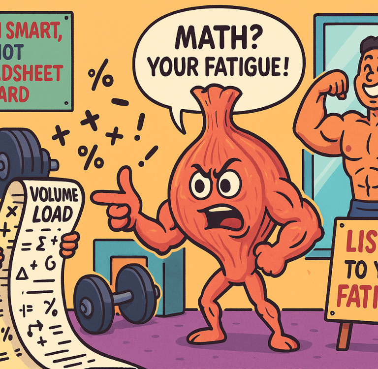cartoon image of a puzzled gym user checking her workload