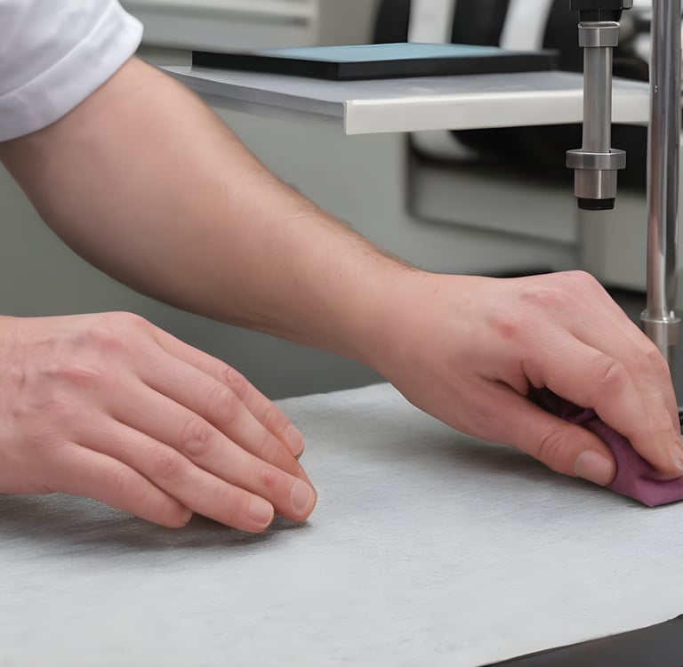 Martindale testo atlikimas