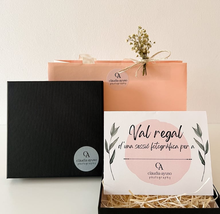 Val regal per sessió de fotos de Clàudia Ayuso Fotografia a Girona