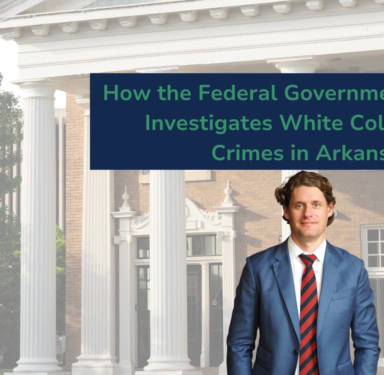 Arkansas Federal Criminal Defense Attorney Kale Ludwig stands in front of the Ludwig building