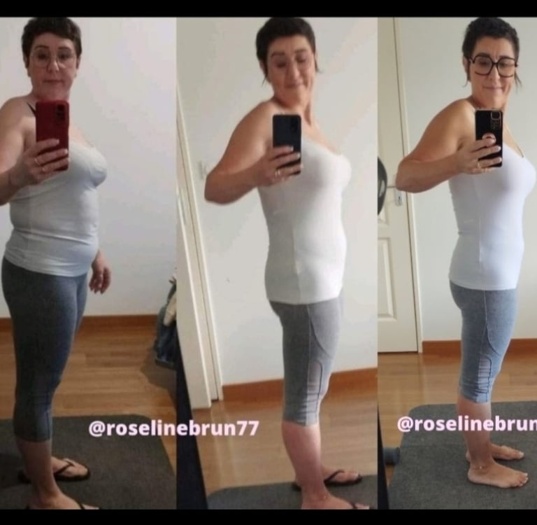 Evolution perte de poids sur plusieurs semaines photos de profil