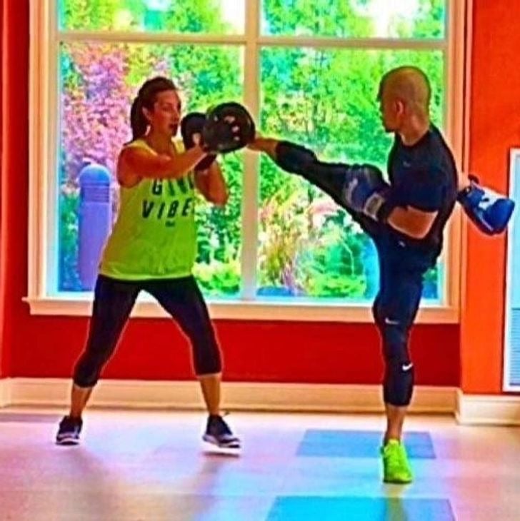 A man and woman doing JEET KUNE DO NORTH YORK PERSONAL TRAINING!