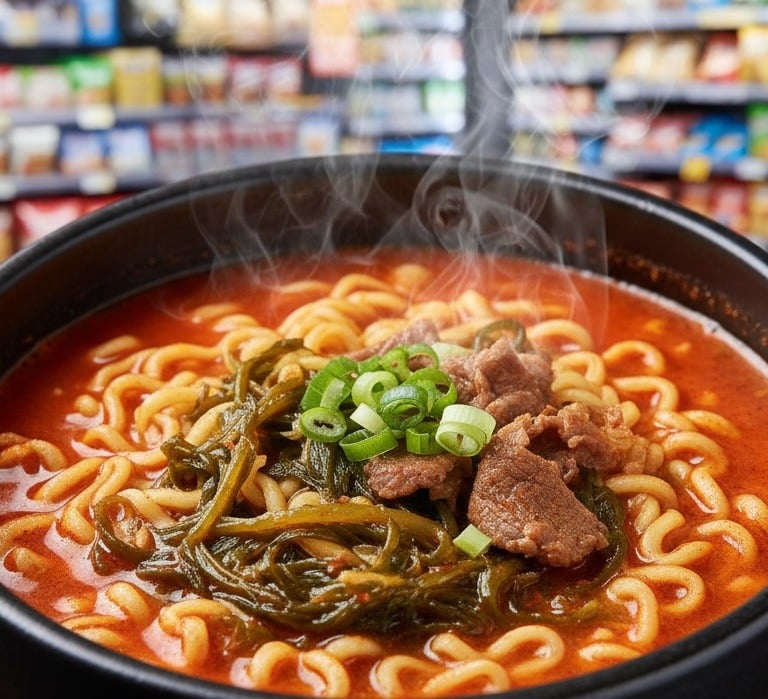 Buldak Miyeok-tangmyeon (불닭미역탕면)