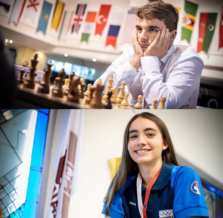 Marc’Andria Maurizzi and Candela Francisco are the FIDE World Junior Champions 2023, in the Open and