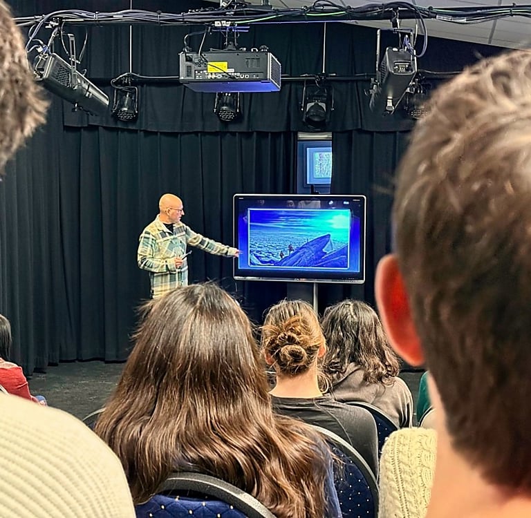 Kevin Augello giving a presentation