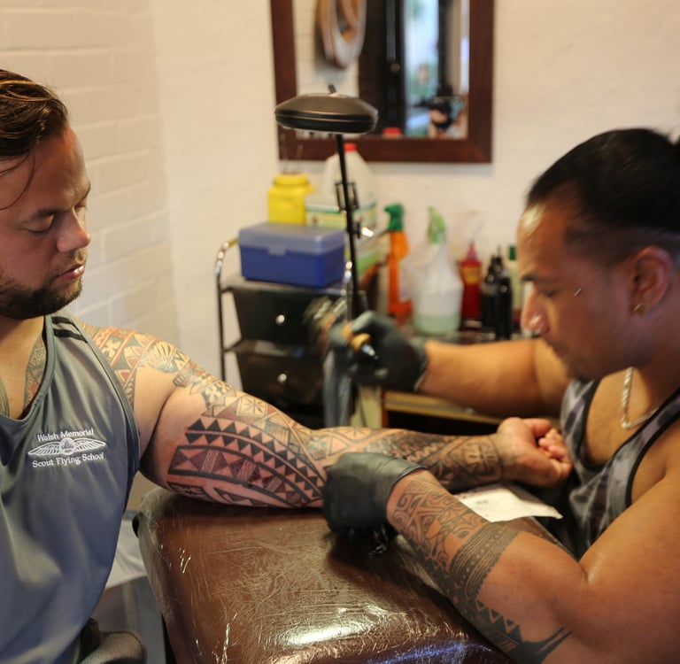 polynesian tattoo design style meaning fiji melbourne sydney brisbane carl cocker kalia tattoo