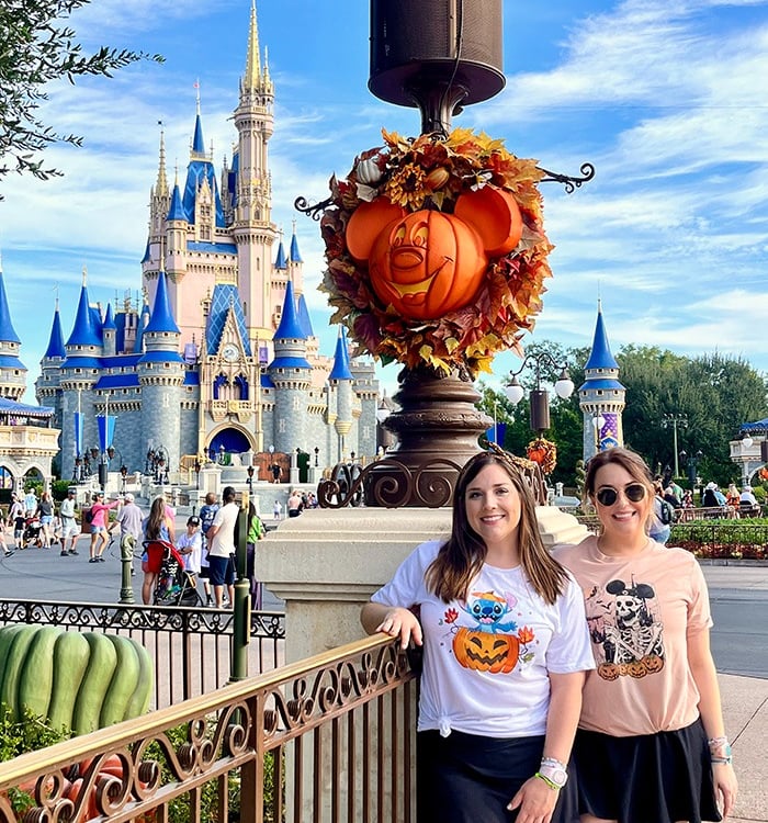 Christen and Sarah Turner pictured on Main Street, U.S.A.® inside Disney's Magic Kingdom® Park.
